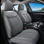 Coverado Car Seat Covers Front Seats, Luxury Nappa Leather Waterproof Seat Covers for Cars, Universal Front Seat Covers, Driv