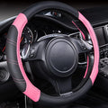 CAR PASS Line Rider Microfiber 14 Inch Leather Sporty Steering Wheel Cover Universal Fits for 95% Truck,SUV,Cars, Anti-Slip S