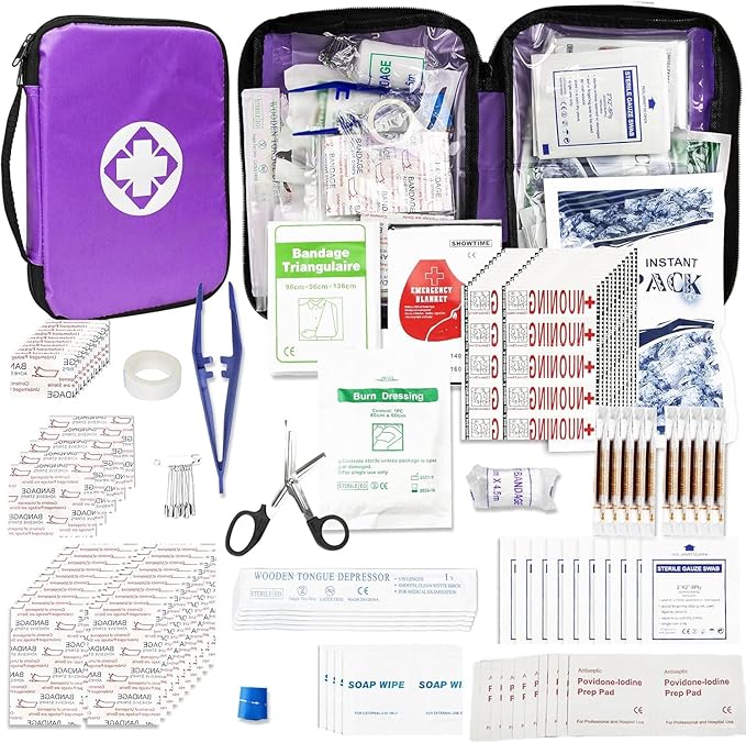 Small-Campact First-Aid Kit-Refill Supplies-Basic Emergency-Essentials - 300PCS Home Essentials Emergency Accident Kits for B