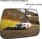Dodge Ram 1500 Right Side Heated Blind Spot Mirror - Convex Glass with Rear Holder 68402036AA