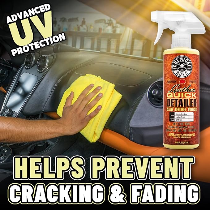 Chemical Guys SPI21616 Leather Quick Detailer for Car Interiors, Furniture, Apparel, Shoes, Sneakers, Boots, and More (Works 