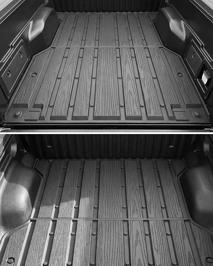 3W Truck Bed Mat for Toyota Tacoma 2024-2026, Heavy Duty Tacoma Accessories TPE Truck Bed Liner, All Weather Pickup Truck Bed Protection(Only Fit 5ft/5' Short Bed)