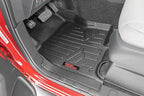Rough Country All Weather Floor Mats for Nissan Frontier Crew Cab (2022-2025) - Non-Slip Waterproof Flexible Floor Mat, Front & Rear Set