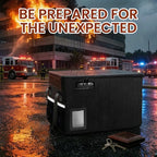 Upgraded 6400°F Fireproof Document File Organizer Box, Fireproof Storage Filing Cabinet with Lock, Portable Office Safe Box f