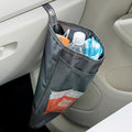High Road TrimTrash Hanging Car Garbage Bag - Slim and Leakproof Car Trash Bag with Magnetic Closure and Storage Pocket - Attaches to Seat, Glovebox or Console