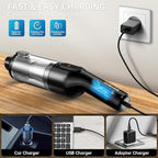 Handheld Vacuum Cordless, Car Vacuum with 16000Pa Powerful Suction, Lightweight at 1.3 lbs, Type-C Charge, Multiple Accessori
