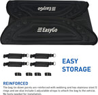 EasyGoProduct Aerodynamic Car Rooftop Cargo Carrier Bag - Soft Roof Top Luggage Bag for All Vehicles SUV with/Without Rack � Hard Sides - 4 Adjustable Straps � 8 Cubic Feet - Fold Flat Storage Bag