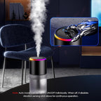 Car Air Freshener, Smart Car Air Freshener,car Diffuser with 150 ML (5oz) Capacity Multi-fragrance,RGB Music Syncing Light, A