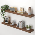 Heimlove 36 Inch Floating Shelves for Wall,Mounted Storage & Display Wood Shelves with Invisible Brackets,Hanging Shelf for B