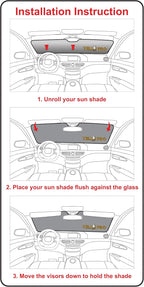 YelloPro Custom Fit Reflective Front Windshield Sunshade for 2004 2005 2006 2007 2008 2009 2010 Toyota Sienna Minivan, Sun Protection UV Reflector Accessories [Made in USA]