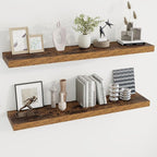 Dreamland 48 Inches Floating Shelves for Wall, 9.3 Inch Deep Floating Shelves Set of 2, Large Display & Storage Shelf, Wall S