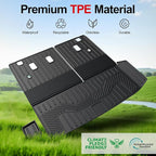 Floor Mats for 2023-2025 2026 Honda Pilot, Cargo Mat with Backrest Mat All Weather TPE Cargo Liner Replacement Protection for 2025 Honda Pilot Accessories Door Sill Guards