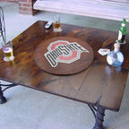 Fan Creations Ohio State Football Field Tray and Lazy Susan Entertain and Decorate to Show Your Buckeyes Pride
