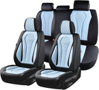 Coverado Auto Seat Covers, Car Seat Covers Full Set, Blue Car Seat Cover, Driver Seat Covers Front Seats Rear Seat Cover, Lux