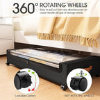 Yecaye Under Bed Storage with Wheels 2Pack, 70L Larger Capacity Under Bed Storage Containers, Underbed Shoe Storage Organizer