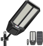 loyoele Ultra-Bright Solar Street Light with Motion Sensor, 11000W Commercial Outdoor Solar Security Light, IP67 Waterproof, Dusk-to-Dawn LED Flood Light for Yard, Parking Lot, Driveway, Barn, Garden