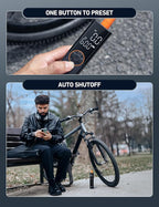 AstroAI L8 Electric Bike Pump, Portable Bicycle Tire Inflator with Pressure Gauge and Auto Shut-Off, 150 PSI Powerful Motor Mini Air Pump for Road, Mountain & E-Bike with Presta and Schrader Valves