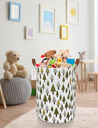 QUEENLALA Large Storage Basket,Laundry Hamper/Bathroom/Home Decor/Collapsible Round Storage Bin,Boys and Girls Hamper/Boxes/C