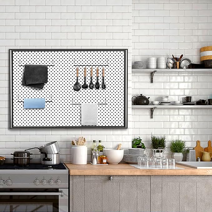 10 Pack Paper Towel Holder for Pegboard, Fits Any Standard Pegboard Extendable Heavy Duty Pegboards Hooks for Workshop, Garag