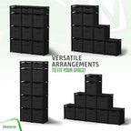 Cube Storage Organizer with Storage Bins Included - The Perfect Closet Organizers and Storage Solution. Includes 12 Storage C