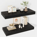 24 Inch Floating Shelves, 12" Deep Floating Shelf Wall Mounted, 24" Wall Shelves, Rustic Deep Bookshelf, Extra Deeper & Thick