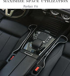 Car Seat Gap Filler Organizer- Upgrade Car Side Seat Gap Filler with Cup Holder and Phone Holder- Car Seat Gap Organizer for Prevent Falling-Seat Gap Storage 2 Pack (2, Black)