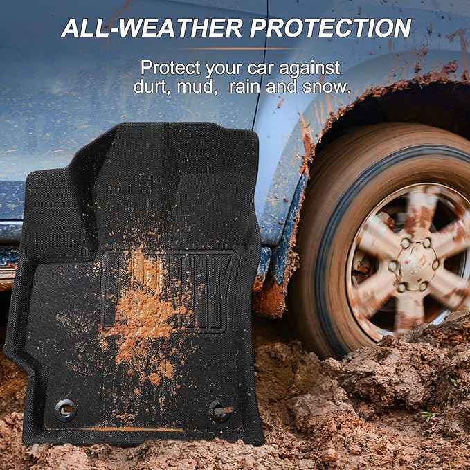 Car Floor Mats for Toyota Corolla 2020-2025 2026(Not for Hatchback or Cross), All-Weather XPE Accessories Custom Fit Carpet for Corolla 2026 2025 2024-2020 Gas Hybrid, Front Rear Cargo Black Liners