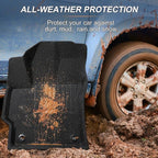 Car Floor Mats for Toyota Corolla 2020-2025 2026(Not for Hatchback or Cross), All-Weather XPE Accessories Custom Fit Carpet for Corolla 2026 2025 2024-2020 Gas Hybrid, Front Rear Cargo Black Liners