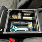 Center Console Organizer Compatible with 2022-2024 Hyundai Tucson & Santa Cruz 2022-2026 Interior Accessories Armrest Storage Box Insert Tray (Not for 2025 Limited/Hybrid/Plug-in Hybrid) Blue