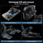 for Qi2 15W Wireless MagSafe CD Car Mount Charger,CD Player Phone Mounts, CD Slot Phone Mount Holder for iPhone 17/16/15/14/13/12, Galaxy S25,Fast Charging for Magnetic iPhone Car Accessories
