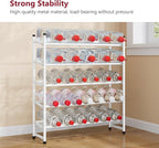 Tajsoon Expandable Shoe Rack for Closet 5 Tier, 29“-41“Adjustable & Stackable Shoe Shelf Storage, Metal Shoe Rack Organizer f