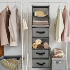 GRANNY SAYS 6-Shelf Hanging Closet Organizer, Separable to 2 Pack 3-Shelf, Closet Organization and Storage with 3 Different D