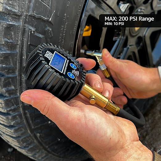 JACO Superior Products ElitePro Digital Tire Pressure Gauge - Professional Accuracy - 200 PSI