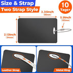 10 PCS Personalized Luggage Tags, Custom Engraved Aluminum Luggage Tags for Family, Metal Luggage Tags for Suitcases, Backpac