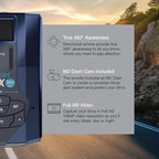 Escort MAX 360 MKII Radar and Laser Detector & Escort M2 Smart Dash Cam Bundle - 1080P Full HD Video, Extreme Range, False-Al