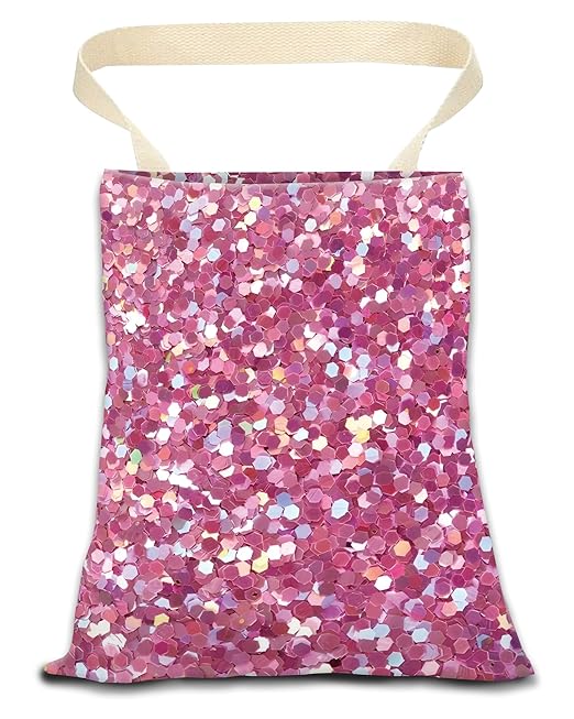 Car Trash Can, Durable Hanging Car Trash Garbage Bag, Cute Automotive Garbage Cans Organizer, Cute Pink Glitter Pattern