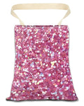 Car Trash Can, Durable Hanging Car Trash Garbage Bag, Cute Automotive Garbage Cans Organizer, Cute Pink Glitter Pattern