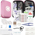 277PCS Compact Emergency First Aid Kit for Car Business Travel Size Backpacking Gear Bag Camping Essentials Survival Kit Supp