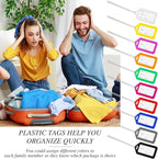 Kigeli 200 Pcs Luggage Tags Bulk, Suitcases Backpack Baggage Name Tags with ID Card for Travel Wedding Back to School