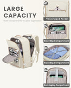 LOVEVOOK Travel Backpack for Women & Men 40L,Airline Approved Carry On Backpack Travel Essential,TSA Carry on Luggage,Waterpr