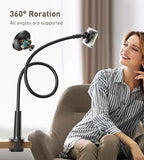 Magnetic Gooseneck Phone Holder Mount for iPhone 17/16/15/14/13/12 - Magnetic Stand Tabletop Clamp 360°Rotation Adjustable for Office/Home Compatible with iPhone 17 16 15 14 13 12 Mini Plus Pro Max