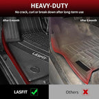 LASFIT Floor Mats Fit for BMW X5 New 2019-2025 2026 All Weather Floor Liners Custom Fit TPE Mat Front & Rear Rows Car Mat Full Set for 50i M50i M 45e 50e 40i M60i(Only for 5 Passengers), Black