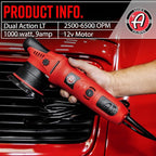 Adam's Polishes 9mm Dual Action Car Polisher (Polishing Kit) - Buffer Car Scratch Remover for Car Detailing | Includes Polish, Compound & Pads
