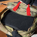 KRYDEX Clear Top Insert Bag with Hook Panel Tactical Packing Cube Travel Organizer Bag (Large-MC)