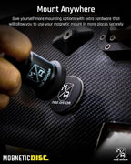 Mob Armor Magnetic Phone Mount Plates - Strong Adhesive Steel Discs for MobNetic Maxx & Mob Magnetic Car Mounts, Compatible with Phone Magnet Plates, Vehicle Accessory - Black (6 Pack)