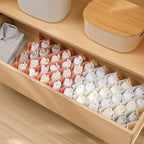 ROUFA Sock Drawer Organizer for Dresser, Honeycomb Underwear Dividers for Women, Panty Separator for Bras, Socks, Belt and Le
