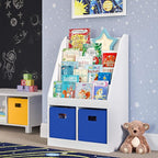 RiverRidge Folding Storage Bins with Handles Blue Cube Storage Organizer for Closet, Bedroom & Playroom - Closet Organizers a