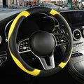 Microfiber Leather Steering Wheel Cover Large for Ford F150 F250 F350 RAM 4Runner Tacoma Tundra Range Rover Model X Model S, 