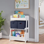 RiverRidge Folding Storage Bins with Handles Navy Cube Storage Organizer for Closet, Bedroom & Playroom - Closet Organizers a