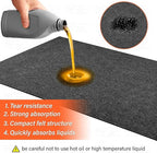 60 X 72 Inch Garage Floor Mat Under Car,Oil Spill Mat,Premium Maintenance mat,Waterproof Rubber Backing Layer Protects Garage